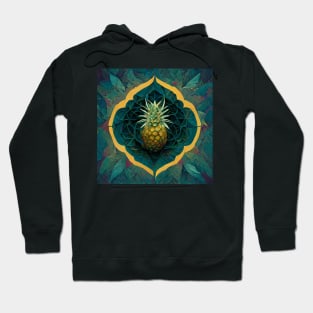 Pineapple vibrant mandala pattern Hoodie